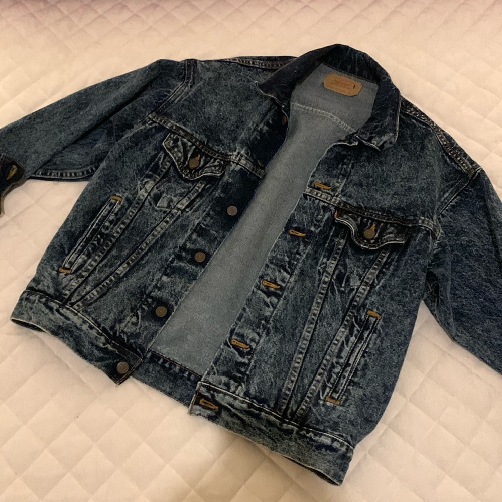 Vintage Levi’s Acid Wash Dark Denim Jacket